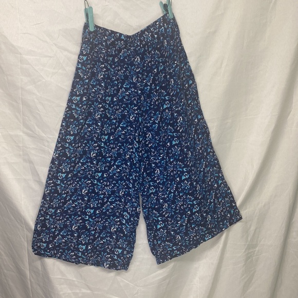 Speechless Wide Leg Pants - Blue Floral - Picture 2 of 9